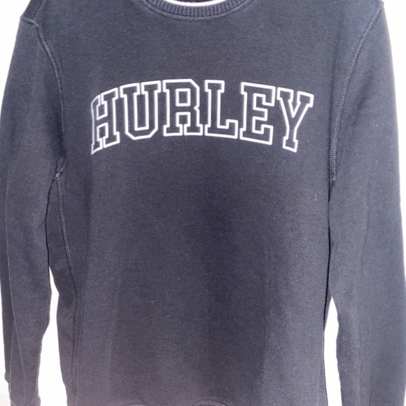 Mens Medium Black Hurley Crewneck - Picture 2 of 3